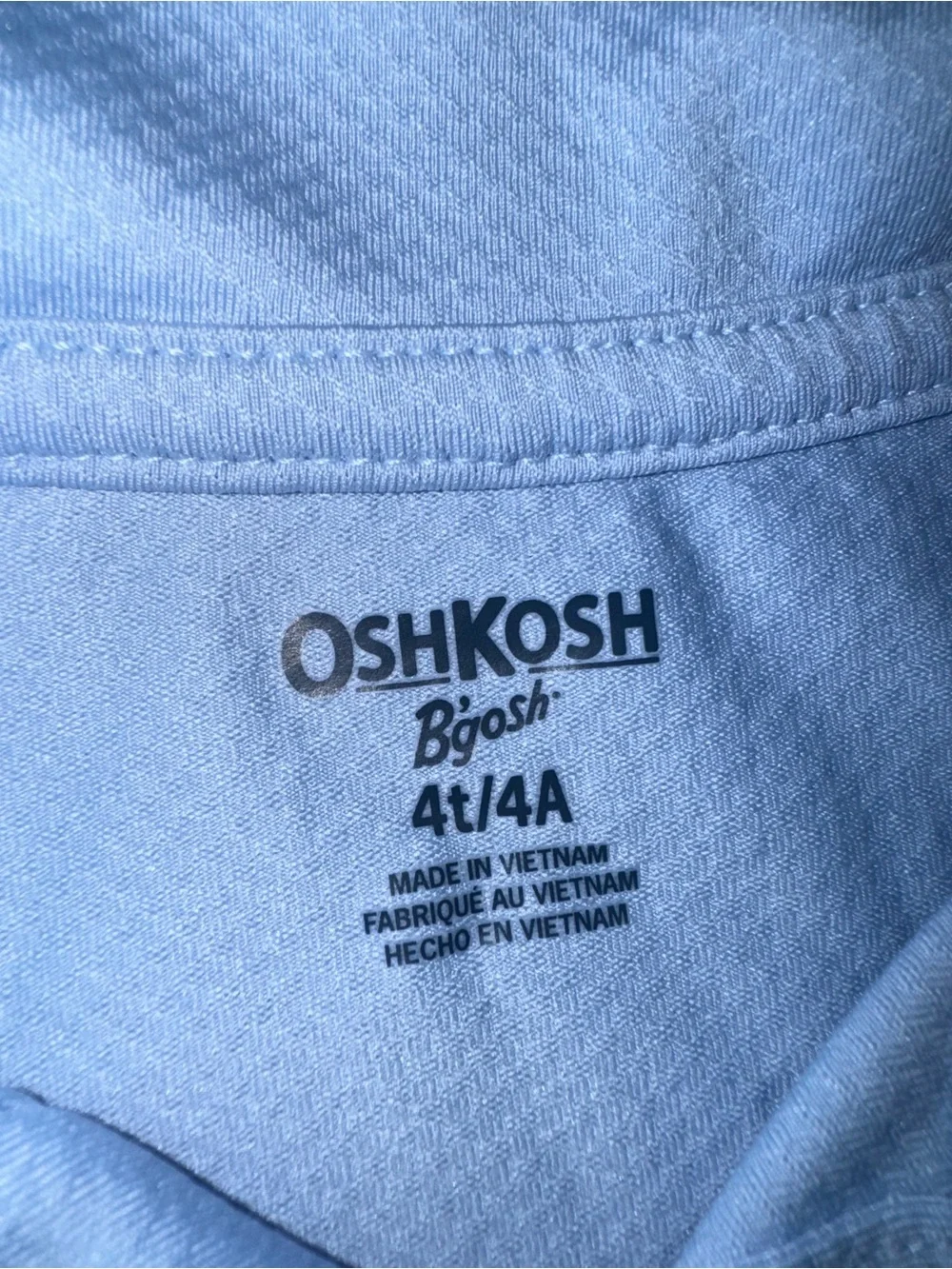 OshKosh Sky Blue Kids Polo Tee
